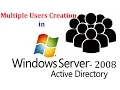 Server 2008 R2 - How to create multiple user names quickly in Windows Server 2008R2 active directory