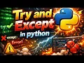 Master Try Except in Python Stop Crashing Your Code Python Error Handling Made Easy