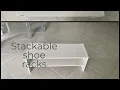 House to home-How to build a stackable shoe rack como porner tu rack de zapatos