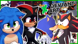 Movie Sonic and Movie Shadow visit DeviantArt - SONADOW