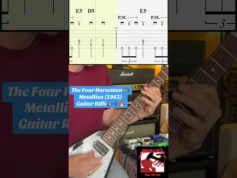 Metallica - Riffs The Four Horsemen guitar tab