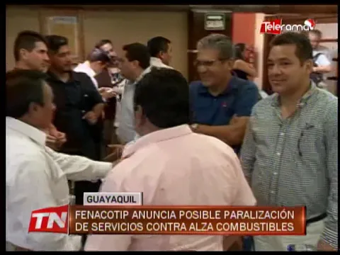 Fenacotip anuncia posible paralización de servicios contra alza combustibles