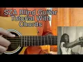 Blind - SZA Easy Guitar Tutorial Lesson Chords