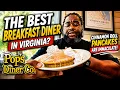 BEST Breakfast Diner in Virginia Pops Diner Co Cinnamon Roll Pancakes Are INSANE