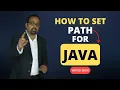 How to set path for Java