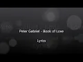 Peter Gabriel - Book of love (With Lyrics)