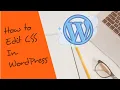 How to Edit CSS class ID in WordPress