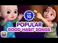 Lagu Yes Yes Go to School Song \u0026 More - Top 10 Good Habits Songs for Kids - ChuChu TV Nursery Rhymes