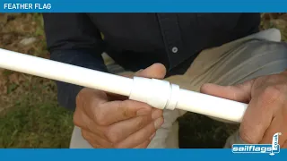 Feather Flag with Assembly Instructions
