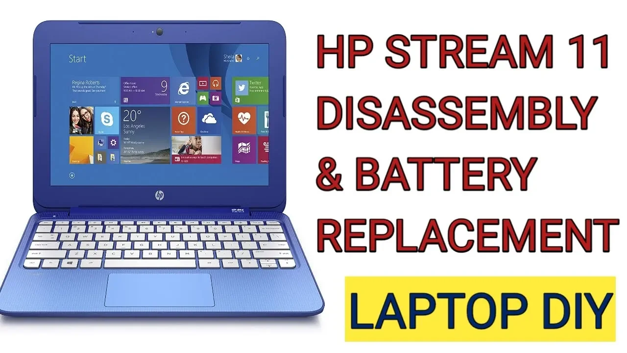 Note: The following video depicts a specific configuration of the notebook. The same removal and rep. 