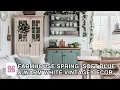 Farmhouse Spring Decorating Soft Blue Warm White Vintage Cottage Home Decor Ideas