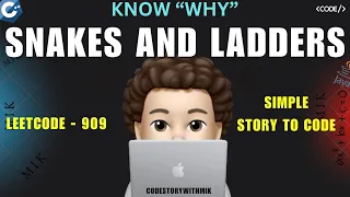Snakes and Ladders Detailed Reason Leetcode 909 codestorywithMIK
