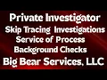 Best Private Investigator Near Me Edmonds WA - Big Bear Services LLC