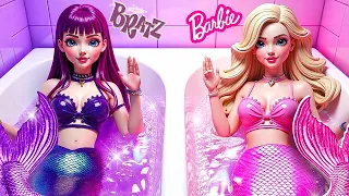 تحول باربي وبراتز إلى حورية بحر حيل سحرية للتحول والنجاة من الخطر 