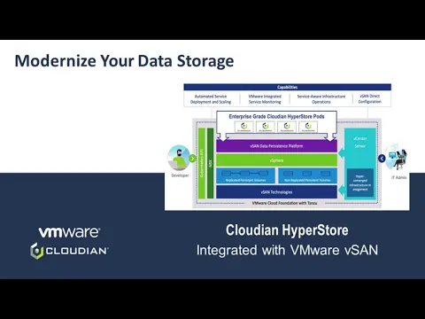TECHNICAL DEMO Cloudian HyperStore on VMware Cloud Foundation with Tanzu