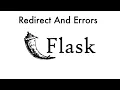 Flask Redirect And Errors