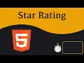 How To Create a Simple Star Rating with HTML CSS