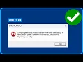 How to Fix ERR - FIL