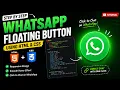 How to Create WhatsApp Floating Button Using HTML