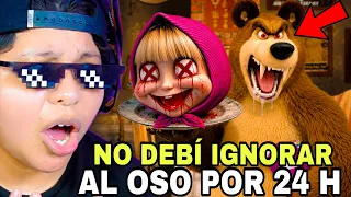NO DEBÍ IGNORAR AL OSO POR 24 HORAS EN LA APP MALDITA DE MASHA Y EL OSO 😨 | Se enojó... | Pathofail