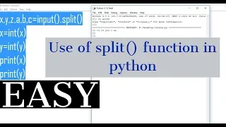 Use of Split function in python python tutorial
