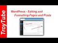 WordPress - Creating and formatting content basics with Pages and Posts