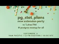Postgres new extension party pg - stat