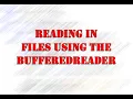 Reading In Files Using The BufferedReader