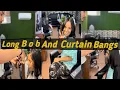 Long Bob And Curtain Bangs Tutorial