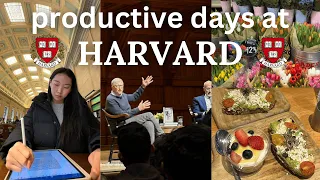 harvard vlog 📚 meeting bill gates, study motivation, productivity, romanticizing college in winter❄️