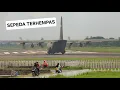 Lagu Pengendara Sampai Terhempas!!? Detik Detik Pesawat Hercules Take Off Di Pinggir Jalan Raya