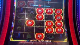 Ultimate Fire Link Ultra Bank High Limit Room Ballys Dover Delaware 50cent denom 12 50 bet bonus