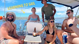Our friends learn to SAIL Phoenix and we fix our engine ourselves  | Week 9 Aboard Phoenix