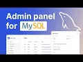 Build an Admin Panel for MySQL Database In 5 Minutes