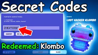 NEW LOOT HACKER ADMIN CODES in FORTNITE SEASON 4 SPRITE CODES! (New Secret Codes)