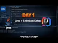 Java Selenium Setup Guide 2026 Install JDK IntelliJ Create Your First Project Day 1