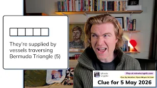 Minute Cryptic Clue 679 They re supplied by vessels traversing Bermuda Triangle 5