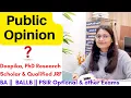 Public Opinion in Democracy Public Opinion and Mass Media Comparative government Deepika