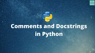 Python Comments Docstrings PyDoc Python Beginners Tutorial