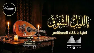 أغنية يا ليل الشوق   جلسة طرب خليجي حزينة  بالذكاء الاصطناعي                     دندنها