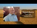 Ronald Burns Funeral Service