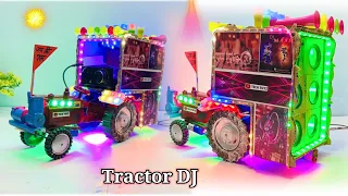 Download How to make cardboard tractor dj at home | dj wala tractor | mini dj tractor loading | Tech Toyz MP3