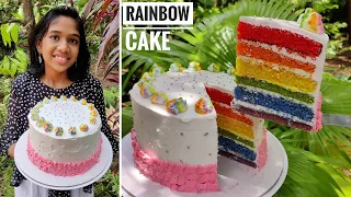 How to Make A Rainbow Cake (Easy, From-Scratch Recipe). 