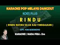 Download Lagu Rindu Koes Plus karaoke (Rindu hatiku sejak kau tinggalkan) Pop Melayu Dangdut nada pria Dm