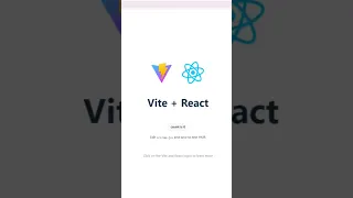 How to create react project with vite Vite React
