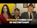 Veteran Comes Out in His Obituary