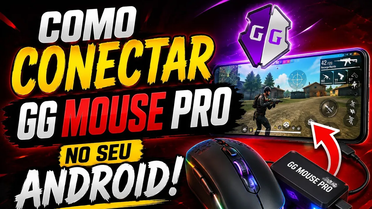 💥 COMO CONECTAR GG MOUSE PRO NO ANDROID (JEITO CERTO 2026) 🔥