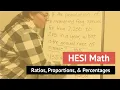 HESI Entrance Exam MATH Ratios Proportions Percentages