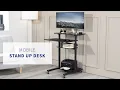 CART-V02DB 28 Mobile Computer Workstation by VIVO