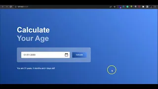 How To Build Age Calculator With HTML CSS And JavaScript